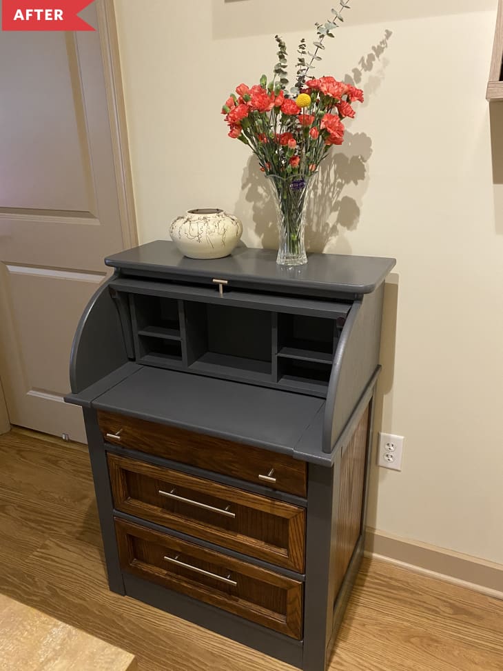 Roll Top Desk Redo Before and After Photos Apartment Therapy